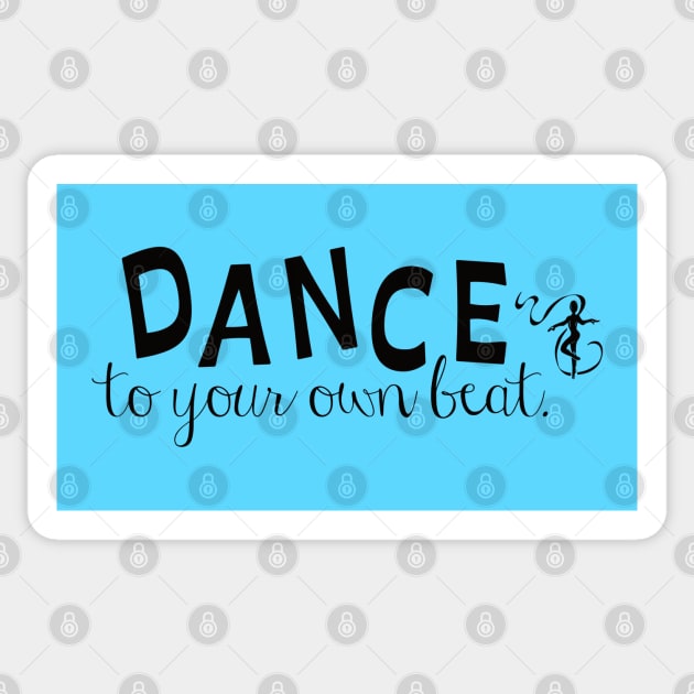 Dance to your own beat (black) Sticker by allthatdance